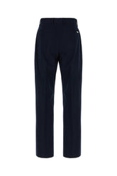 Pantalone in cotone blu navy -  | Wise