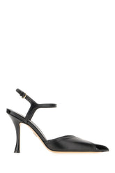 Black nappa leather pumps -  | Wise