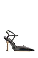 Black nappa leather pumps -  | Wise