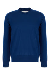 Petrol blue wool sweater -  | Wise