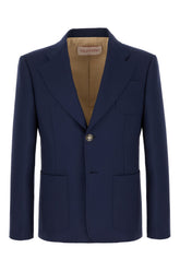 Giacca in lana blu navy -  | Wise