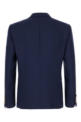 Navy blue wool blazer -  | Wise