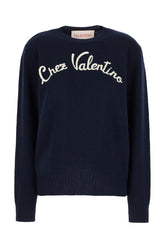 Maglione in lana blu notte -  | Wise