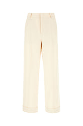 Skin pink wool pants -  | Wise