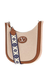 Multicolor fabric and leather crossbody bag -  | Wise