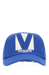 Electric blue cotton baseball cap -  | Wise