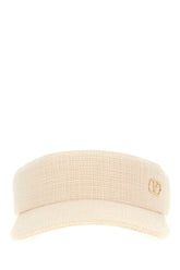 Cream cotton visor hat -  | Wise