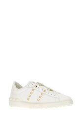 White leather Rockstud sneakers -  | Wise