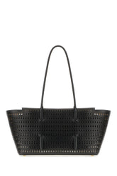 Black leather Mina 32  handbag -  | Wise