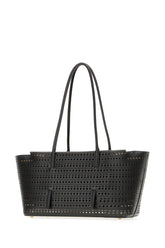 Black leather Mina 32  handbag -  | Wise