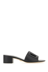 Slippers in pelle nera -  | Wise