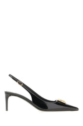 Black leather slingback -  | Wise