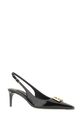 Black leather slingback -  | Wise