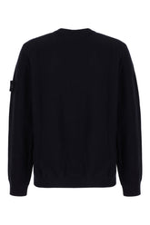 Midnight blue cotton blend sweater -  | Wise