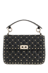 Borsa a mano Rockstud Spike media in nappa nera -  | Wise