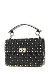 Borsa a mano Rockstud Spike media in nappa nera -  | Wise