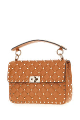 Camel nappa leather medium Rockstud Spike handbag -  | Wise