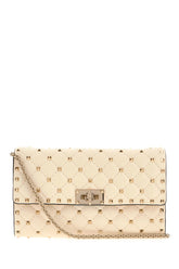 Ivory nappa leather Rockstud shoulder bag -  | Wise