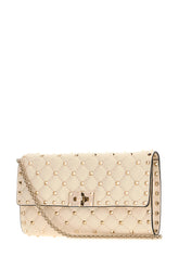 Ivory nappa leather Rockstud shoulder bag -  | Wise