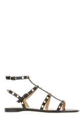 Black leather sandals -  | Wise