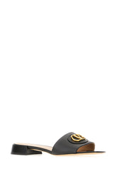 Slippers in pelle nera -  | Wise