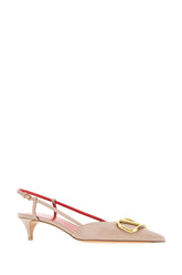 Antiqued pink leather pumps -  | Wise