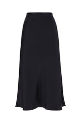 Midnight blue silk skirt -  | Wise