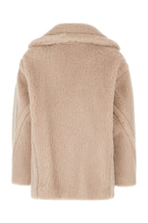 Antiqued pink alpaca blend coat -  | Wise