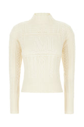 Ivory wool blend sweater -  | Wise