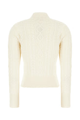 Ivory wool blend sweater -  | Wise