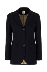 Navy blue wool blazer -  | Wise