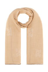 Cappuccino wool blend scarf -  | Wise