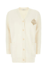 Ivory wool blend cardigan -  | Wise