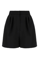 Black stretch wool shorts -  | Wise