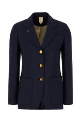 Blue wool blend jacket -  | Wise