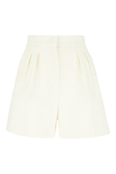 Ivory stretch wool shorts -  | Wise