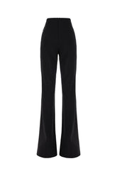 Black stretch nylon pants -  | Wise