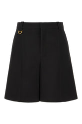 Black wool shorts -  | Wise