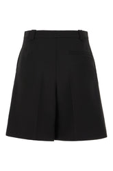 Black wool shorts -  | Wise