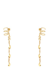 Golden metal earrings -  | Wise