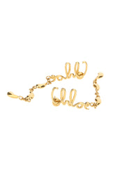 Golden metal earrings -  | Wise