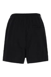 Black cotton bermuda shorts -  | Wise