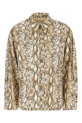 Printed linen blend jacket -  | Wise