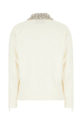 Ivory polyester Denise sweatshirt -  | Wise