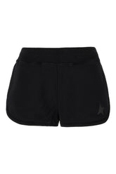 Black cotton shorts -  | Wise