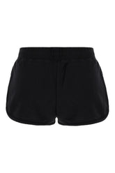 Black cotton shorts -  | Wise