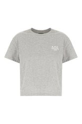 Melange grey cotton t-shirt -  | Wise