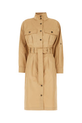 Beige cotton shirt dress -  | Wise