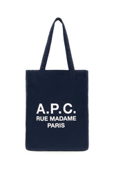 Navy blue canvas Lou Rue Madame shopping bag -  | Wise