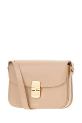 Powder pink leather small Grace crossbody bag -  | Wise